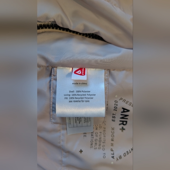 Alp N Rock Grey Bomber Jacket Prima Loft Cruelty Free Size XS - Picture 14 of 16